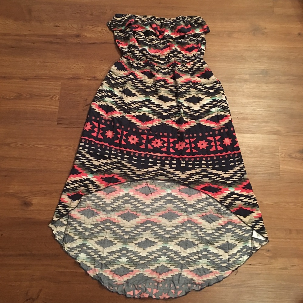 BONGO Multicolored High Low Dress